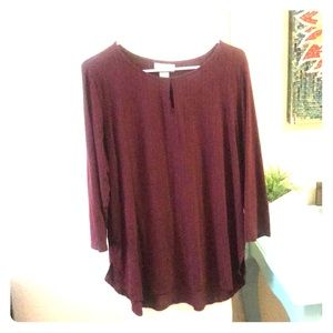 Liz Claiborne burgundy top